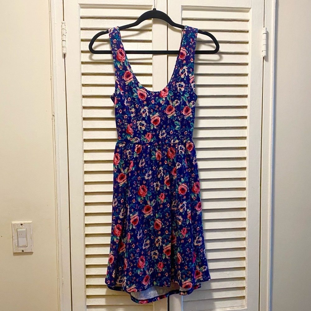 LC Lauren Conrad • Floral Flare Dress • Size XS